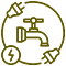 Plumbing repairs icon representing SpeedoFix handyman services.