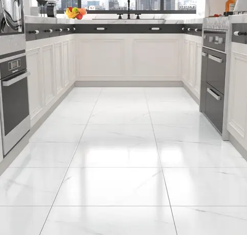 Expert tiling installation by SpeedoFix, showcasing ceramic and natural stone tiles in a beautifully finished space